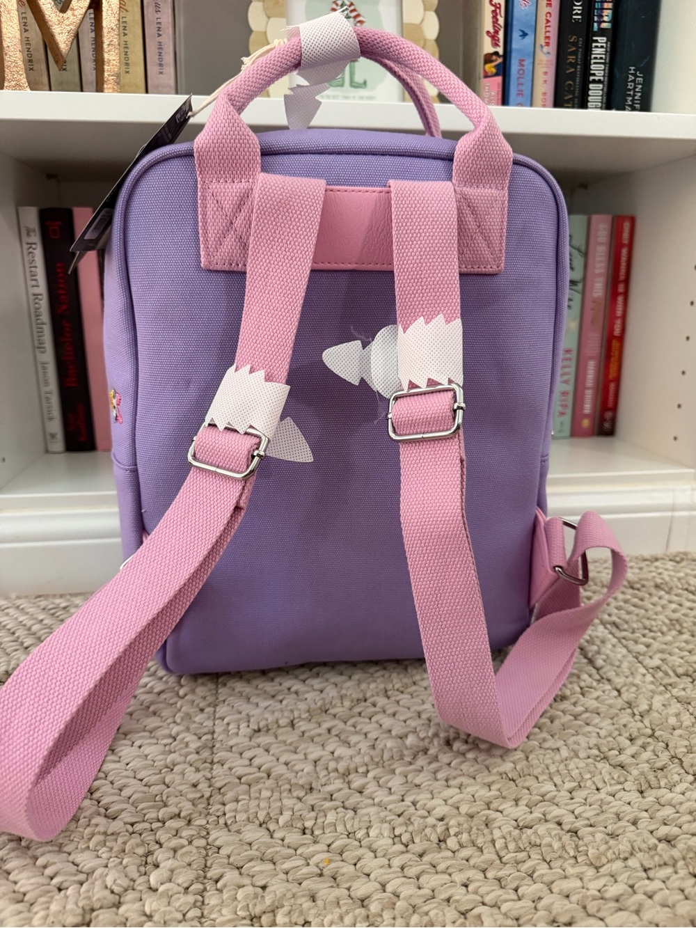 Loungefly Lavender Daisy Duck Mini Backpack with Pink Accents - Picture 3 of 5